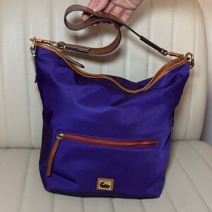Dooney & Bourke Purse Wayfarer Nylon Hobo  Vibrant Purple spacious Bag